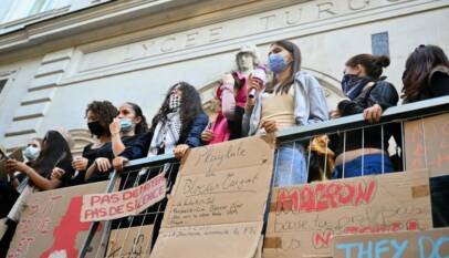 Más de 400 colegios bloqueados en Francia en la segunda semana de protestas estudiantiles